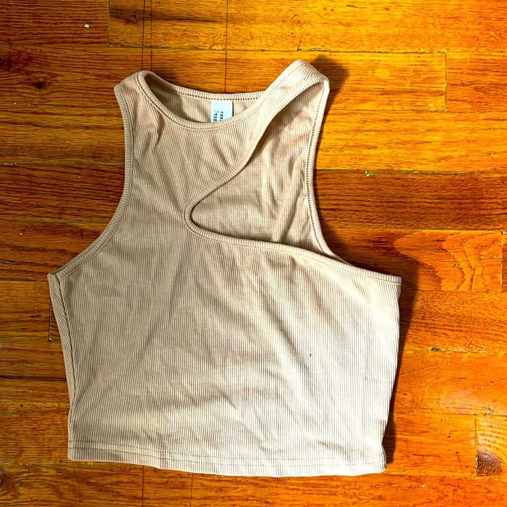 Beige Crop Top